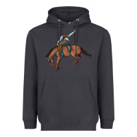 Smoke bucking bronco cowboy rodeo Heavyweight Hoodie - Artiststas