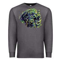 Charcoal Heather Sea Coral Premium Sweatshirt - LillyAllenDesigns