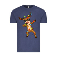 Vintage Denim dabbing deer Vintage Tee - Zillion Design Studio