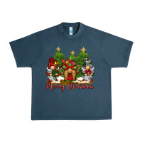 Midnight Navy merry christmas gnomies Urban Heavy Tee - BarkalooDesign