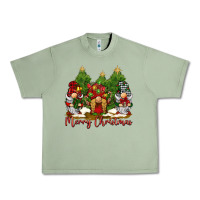 Oil Green merry christmas gnomies Urban Heavy Tee - BarkalooDesign
