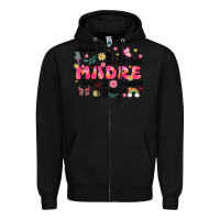 Black ella es mama Zipper Hoodie - JahusDesignShop