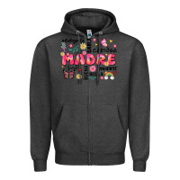 Charcoal Heather ella es mama Zipper Hoodie - JahusDesignShop