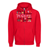Red ella es mama Zipper Hoodie - JahusDesignShop