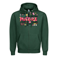 Sports Green ella es mama Zipper Hoodie - JahusDesignShop
