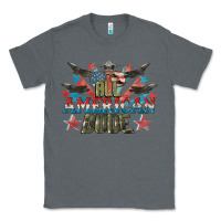 Charcoal Heather All American dude 4th of July Classic Tee - CowGirlArtShop