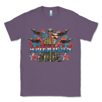 Lavender All American dude 4th of July Classic Tee - CowGirlArtShop