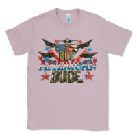 Lilac All American dude 4th of July Classic Tee - CowGirlArtShop