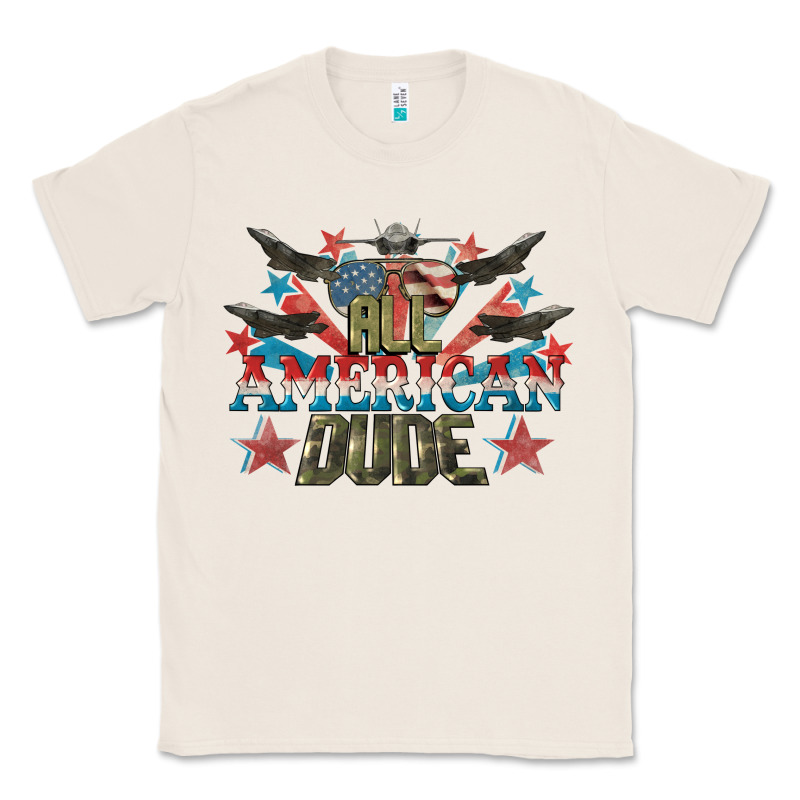 All American Dude 4th Of July Classic Tee by CowGirlArtShop | Teevron