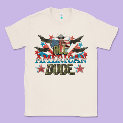 All American Dude 4th Of July Classic Tee Designed By Cowgirlartshop