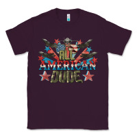 Plum All American dude 4th of July Classic Tee - CowGirlArtShop