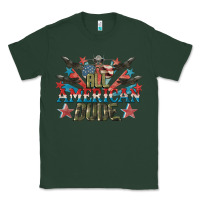 Sports Green All American dude 4th of July Classic Tee - CowGirlArtShop