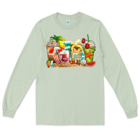 Matcha summer vibes coffee cups Long Sleeve Tee - Zillion Design Studio
