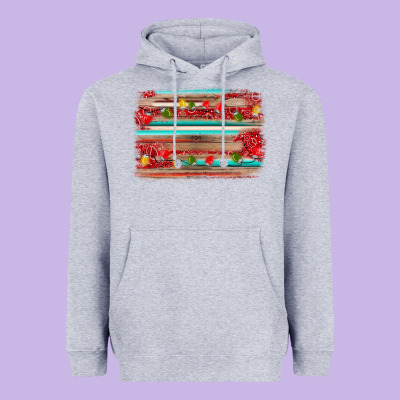 Christmas Background Heavyweight Hoodie Designed By Adodesignshop