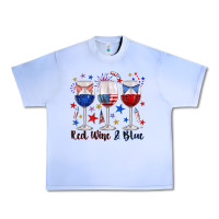 Grape Ice red wine and blue wine glasses Urban Heavy Tee - texasbilliewilder