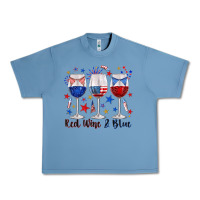 Pebble Blue red wine and blue wine glasses Urban Heavy Tee - texasbilliewilder