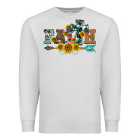 Dove Grey western faith arrow sunflowers Premium Sweatshirt - BarkalooDesign