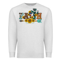 Oatmeal Heather western faith arrow sunflowers Premium Sweatshirt - BarkalooDesign