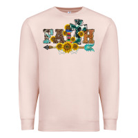 Pale Pink western faith arrow sunflowers Premium Sweatshirt - BarkalooDesign