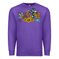 Purple western faith arrow sunflowers Premium Sweatshirt - BarkalooDesign