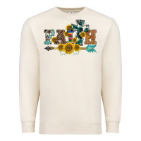 Sandshell western faith arrow sunflowers Premium Sweatshirt - BarkalooDesign