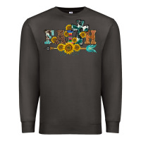 Smoke western faith arrow sunflowers Premium Sweatshirt - BarkalooDesign