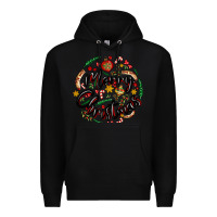 Black merry christmas Premium Hoodie - MaliasSmallBusiness