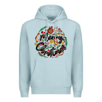 Blue Mist merry christmas Premium Hoodie - MaliasSmallBusiness