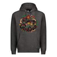 Charcoal Heather merry christmas Premium Hoodie - MaliasSmallBusiness