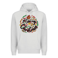 Dove Grey merry christmas Premium Hoodie - MaliasSmallBusiness