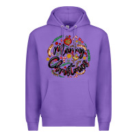 Purple merry christmas Premium Hoodie - MaliasSmallBusiness
