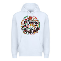 White merry christmas Premium Hoodie - MaliasSmallBusiness