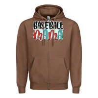 Chestnut baseball mama Zipper Hoodie - JahusDesignShop