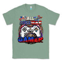 Sage All American gamer 4th of july Classic Tee - CowGirlArtShop