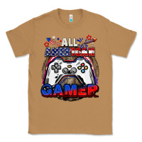 Toasted Coconut All American gamer 4th of july Classic Tee - CowGirlArtShop