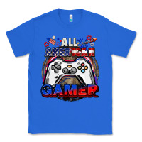 True Royal All American gamer 4th of july Classic Tee - CowGirlArtShop