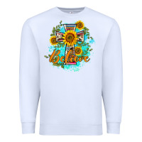 White western belive sunflowers cross Premium Sweatshirt - BarkalooDesign