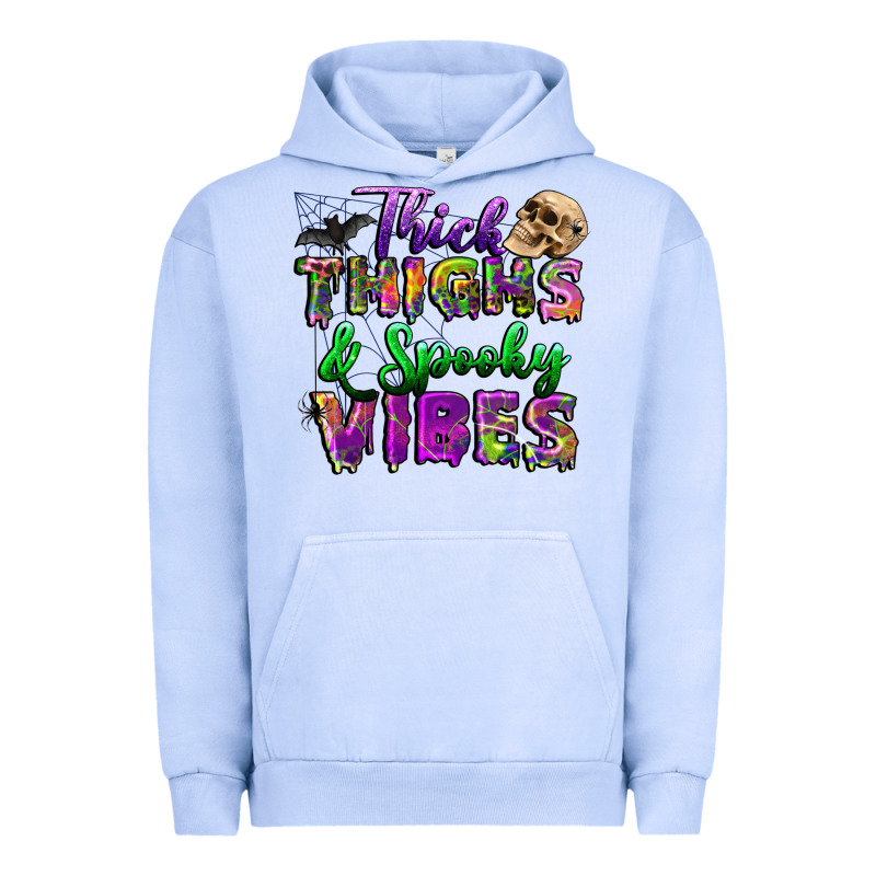 Thick Thighs And Spooky Vibes Urban Hoodie by BundleAndBundleShop | Teevron
