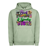 Pigment Oil Green thick thighs and spooky vibes Urban Hoodie - BundleAndBundleShop