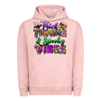 Pigment Salmon thick thighs and spooky vibes Urban Hoodie - BundleAndBundleShop