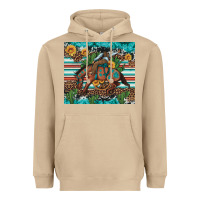 Mushroom bucking bronco cowboy rodeo cactus and sunflowers Heavyweight Hoodie - Artiststas