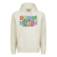 Oatmeal Heather 12 new chapter 365 new chances Premium Hoodie - MaliasSmallBusiness