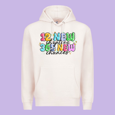 12 New Chapter 365 New Chances Premium Hoodie Designed By Maliassmallbusiness
