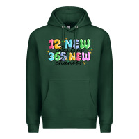 Sports Green 12 new chapter 365 new chances Premium Hoodie - MaliasSmallBusiness
