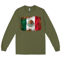 Army Green mexican and leopard flag Long Sleeve Tee - CTS Tumbler Store