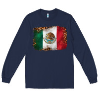 Navy mexican and leopard flag Long Sleeve Tee - CTS Tumbler Store