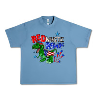 Pebble Blue red white rawr billie wilder Urban Heavy Tee - texasbilliewilder