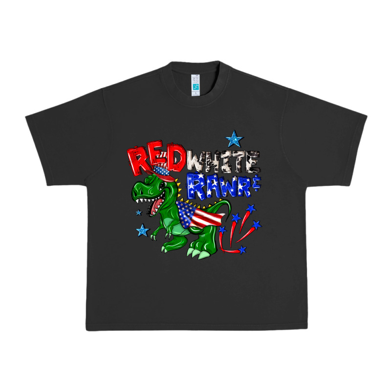 Red White Rawr Billie Wilder Urban Heavy Tee by texasbilliewilder | Teevron