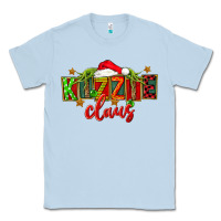 Dusty Blue Christmas kizzie claus Classic Tee - FaDigitalArtStudio
