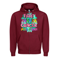Burgundy fight cancer in all colors Zipper Hoodie - AdoDesignShop